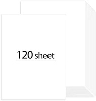 120 Sheets A4 White Cardstock Thick Paper, 74lb White Card Stock Printer Paper, Heavy Weight Cover Card Stock (200 GSM) for Invitations, Wedding, Stationary Printing