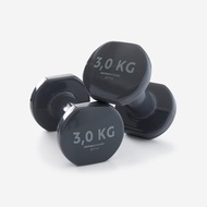 DOMYOS 3 kg 健身啞鈴組（2 入）－灰色