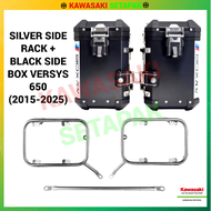 SIDE BOX SET (38L) ADV KAWASAKI VERSYS 650 / VERSYS 1000 (15-24)- BLACK / SILVER
