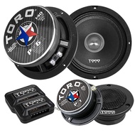 PM6K, 6.5 Inch 2-Way Component Kit Pro Audio Shallow Mount Speakers - 340 Watts RMS Power / 140 Watt