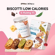 Hebekery Low Calories Whole Grain Biscotti 4 Flavors - Baked Cereal Cake for Snacks, Healthy Diet by
