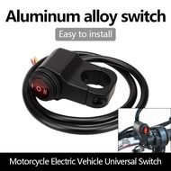Motorcycle Mini Driving Light Aluminum Switch 3 Way Switch ON OFF ON Universal Switch Waterproof