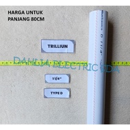 PVC PIPE 1 1 1/ 4" D LENGTH 90CM TRILLION