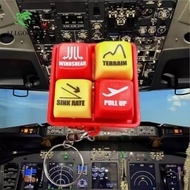 ALLGOODS EGPWS Warning Simulator, 737 Airbus Aircraft Route Pilot Keychain, Portable Highly Simulate