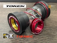 TOKEN TIRAMIC BB86 BB89.5 BB92 TBT SHIMANO SRAM GXP ROAD MTB 24-22MM PRESS FIT 41MM TIRAMIC BEARING 