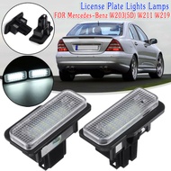 TEHAUTO สำหรับ MERCEDES BENZ ป้ายทะเบียน LED Light W203 (5D) Wanon W211 W219 6500K