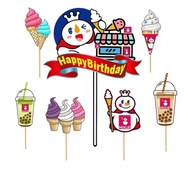 Mixue Birthday cake Topper/ mixue cake Topper/mixue cake Decoration/mixue