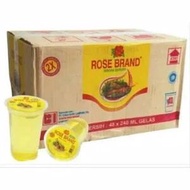 MINYAK GORENG ROSE BRAND 220ML GELAS 1 DUS 24PCS PROMO