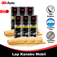 3M Auto Lap Chamois / Pengering Kendaraan COMBO 6 Pcs Premium Series Kanebo Car Cleaning Kanebo CMB0