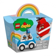 [BricksInBoots] LEGO DUPLO My First Fire Helicopter and Police Car (10957)(14 Pieces)