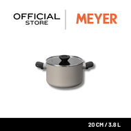 MEYER Bauhaus หม้อต้ม 2 หู ขนาด 20 ซม./3.8 ลิตร พร้อมฝา Stockpot (13768-TE12)