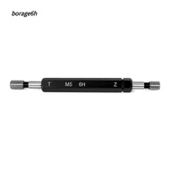 IBORAGE Thread Plug Gauge, 6H Tolerance M5x0.8 Double Ends Thread Gauge, Durable Black Steel Materia