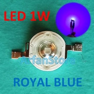 LED 1W Royal Blue HPL Color biru 445nm High Power Chip 350mA