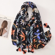 Wanita Scarf Muslim Hijab Mewah Fesyen Wanita Selendang Kapas Muslim Kepala Tudung Wraps Pantai Besa