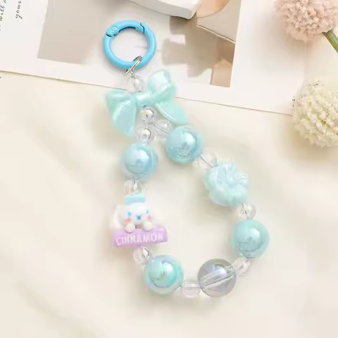 Sanrio Melody Hello Kitty Kuromi Cinnamoroll Phone Chain Keychain Bag Pendant Charms Backpack Decora
