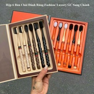 Box of 6 Luxury Fashion/Luxury GC Toothbrushes and Combo of 6 Central Domestic Toothbrushes CHOCOIKE