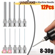 JANELAXE932QW 12Pcs Industrial Glue Injection Needle, 8G-30G Fluids Stainless Steel Dispensing|Needl