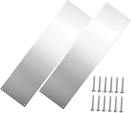 SEWOART 1 Set Door Wall Door jamb Protector Metal Door Reinforcement Plate Protector Stainless Steel Plate Metal Door Reinforcement Kick Board skirting Board Wainscoting Door Panel