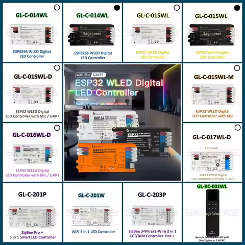 Zigbee 3.0 WiFi LED PWN DIM CCT RGB RGBW RGBCT LED Controller Gesture Sensing Trigger Switch 5 in 1 