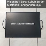 Wajan Panggangan Roti Bakar Kebab Martabak Sosis Stainless Steel Tebal