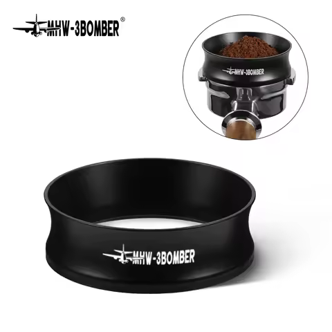 MHW-3BOMBER Magnetic Coffee Dosing Ring 51/53/58mm Dosing Funnel Aluminium Alloy Portafilter Espress
