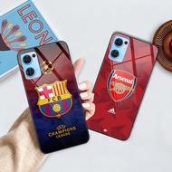 Oppo Reno 7 5G/ Reno 7Z 5G / Reno 7 4G glass case with logos of the world's most famous football tea