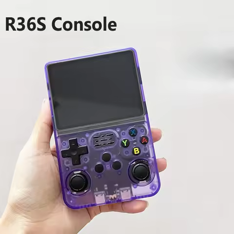 R36S Retro Handheld Game Console Linux System 3.5-Inch IPS HD 4K 64G 20000+ Classical Games Portable