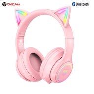 ONIKUMA Headworn Bluetooth Headphone B90 with RGB Colorful Light Effect, BT5.0 Connection, With HD M