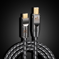 สาย HiFi USB ATAUDIO USB Type A ถึง B Usb เสียง Otg Type B สำหรับ PC DAC Mobile