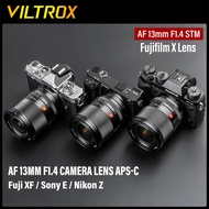 VILTROX 13มม. F1.4รูรับแสงขนาดใหญ่โฟกัสอัตโนมัติมุมกว้างพิเศษกล้องถ่ายรูปวีล็อก APS-C เลนส์สำหรับ Sony E Nikon Z Fuji X Mount เลนส์