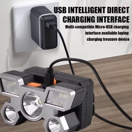 CAHAYA XY-501 LED Headlamp 9 with Strong Light, Rechargeable USB 5/s T09 /SH-T55 HIGHLIGH USB LED He