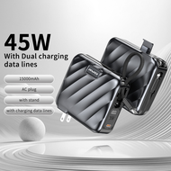 Awei P83K 15000mAh 45W Fast Charging Power bank With Charging Cables 3pcs 5000mAh Battery Powerbanks