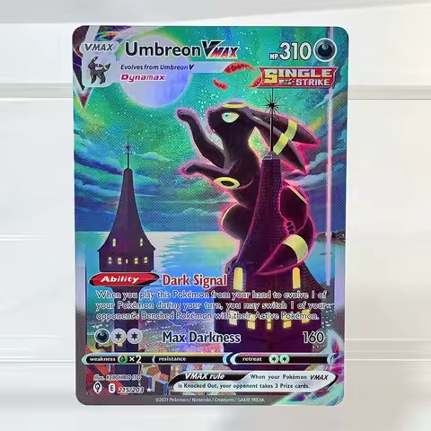 PKM PTCG High Quality Umbreon Vmax Glaceon Vstar Rayquaza Vmax Lono Proxy Foil Cards Game Collection
