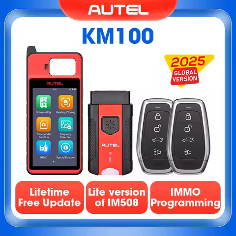 Autel MaxiIM KM100 Key Fob Programming Immobilizer Tool 2PCS Autel IKEY 60s Key Generation IMMO Key 