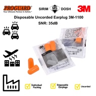 (5 Prs/Pck) SNR 35dB 3M 1100 Uncorded Disposable Foam Earplug Noise Reduction Earplugs Hearing Prote
