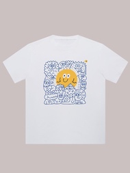 The Most Dazzling Me Trendy Brand Printed Pure Cotton Short-Sleeve T-Shirt for Men