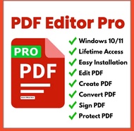 PDF Editor Pro 2025 - For Windows 10/11 Full Version Lifetime Access ( Edit PDF Convert & Sign etc )