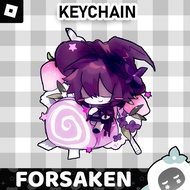 Ganci / Gantungan Kunci Akrilk ROBLOX FORSAKEN AZURE WITH CAKE