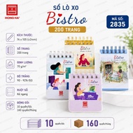 XO Hong Ha Bistro spring notebook 200 pages A7/A6/A5/B5/A4 weight 70gsm (2835/2836/2837/2839/2840)