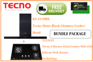 TECNO HOOD AND HOB BUNDLE PACKAGE FOR ( KA 2238 BK &amp; T 23TGSV) / FREE EXPRESS DELIVERY