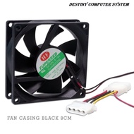 Black 8 CM Fan Case / Black 8Cm Casing Fan