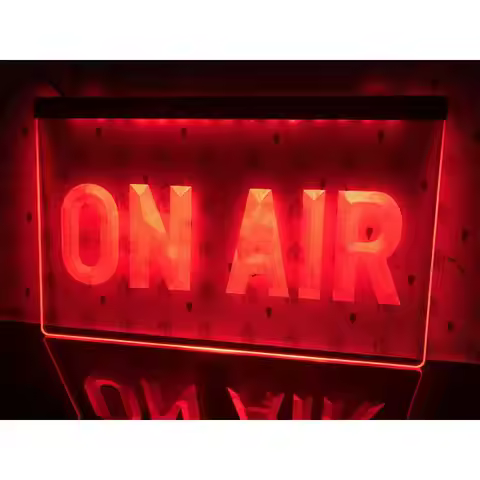 On Air Studio LED Neon Sign-3D Carving Wall Art for Home,Room,Bedroom,Office,Farmhouse Decor