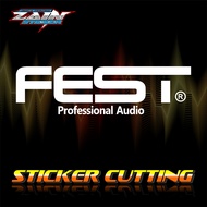 Fest Logo Audio Suitcase Box Cutting Sticker | Fest Sound System Hardcase Sticker