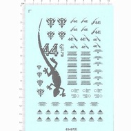 【水貼DECAL】5#63497 1:48MEGA MS-06J ZAKU紮古白色食人魔重力戰線蜥蜴
