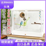 Dayang กรงกระจกโปร่งแสงสูงหนังเสือ P Black Phoenix นกแก้วเหยือกนกวิลล่าให้อาหารนก B6001