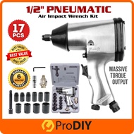 17pcs 1/2 Inch Air Impact Wrench Spanar Kit Pneumatic ( Solo / 17PCS Kit ) PD