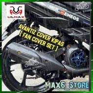 YAMAHA EGO AVANTIZ SOLARIZ RADIATOR FAN COVER WITH CNC SPINNER COVER KIPAS CARBON DAN KIPAS BINTANG 