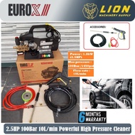 EUROX HBP1010 2.5HP 100Bar 10L/Mins Heavy Duty Electric High Pressure Washer - Induction Motor - 6 M