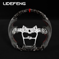 Forged Carbon Fiber Steering Wheel For Toyota Land Cruiser LC300 2022-2025 Model Alcantara Customize