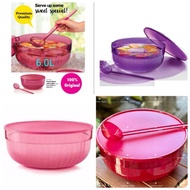 4'7745 'Tupperware Punch Bowl 6L / mangkuk Koktel/cocktail bowl / serving bowl /Airtight - Ready Sto